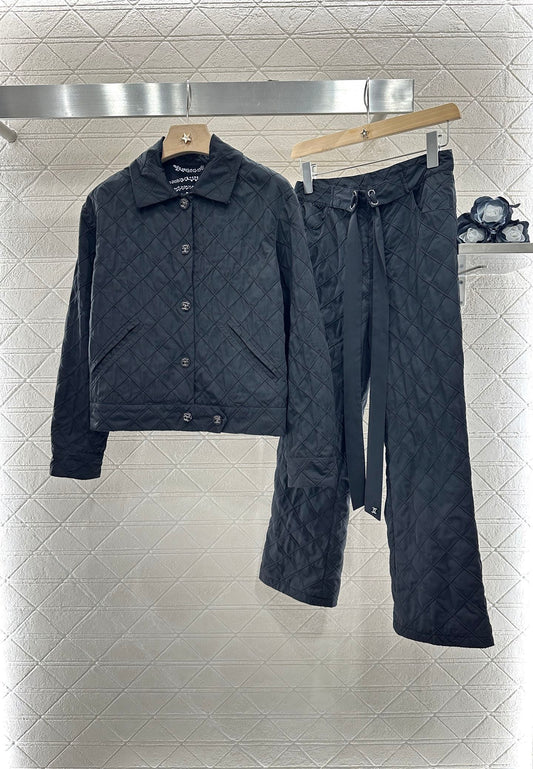 2025 new product Jacket and cropped pants set