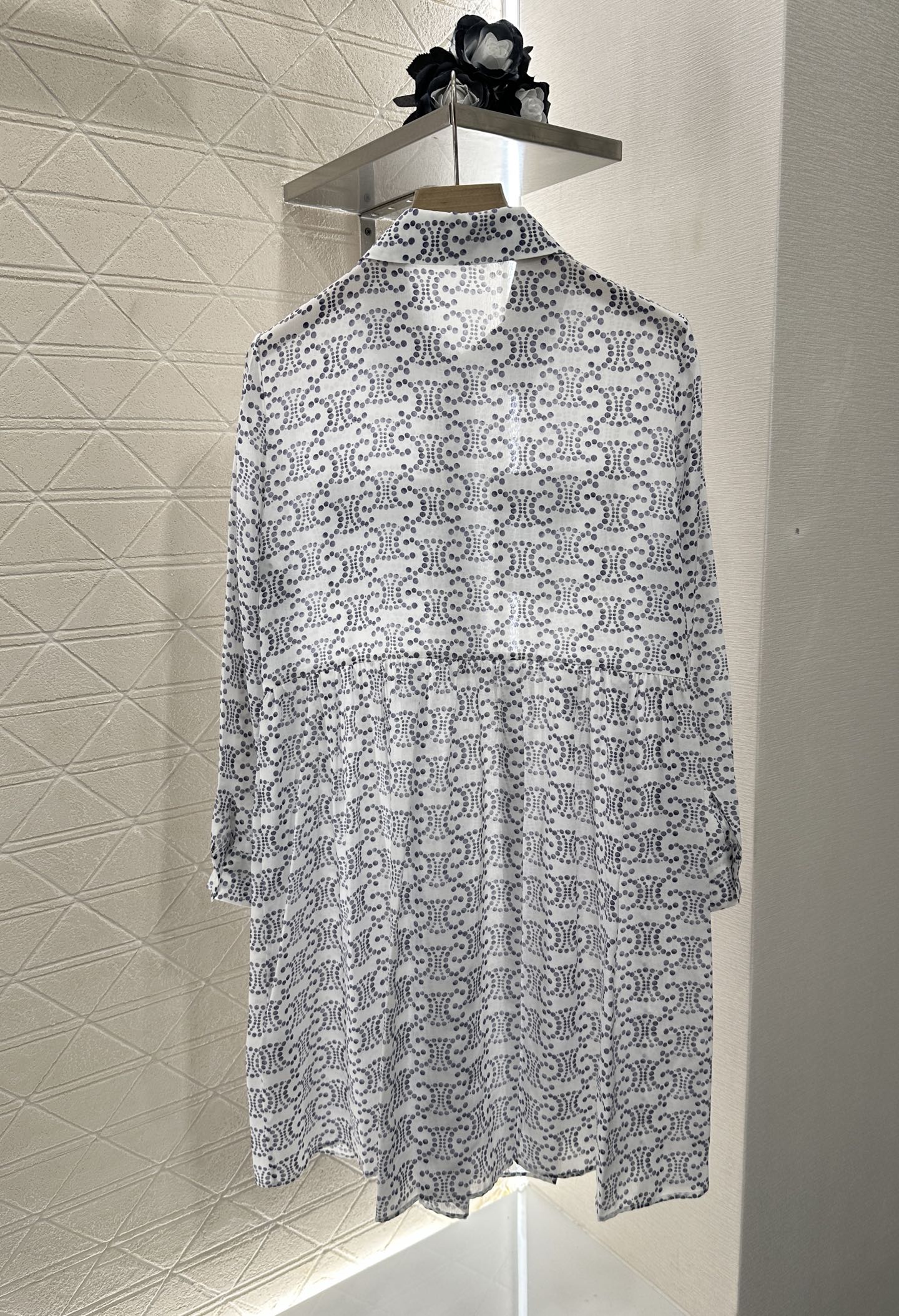 2025 new product Printed silk dress