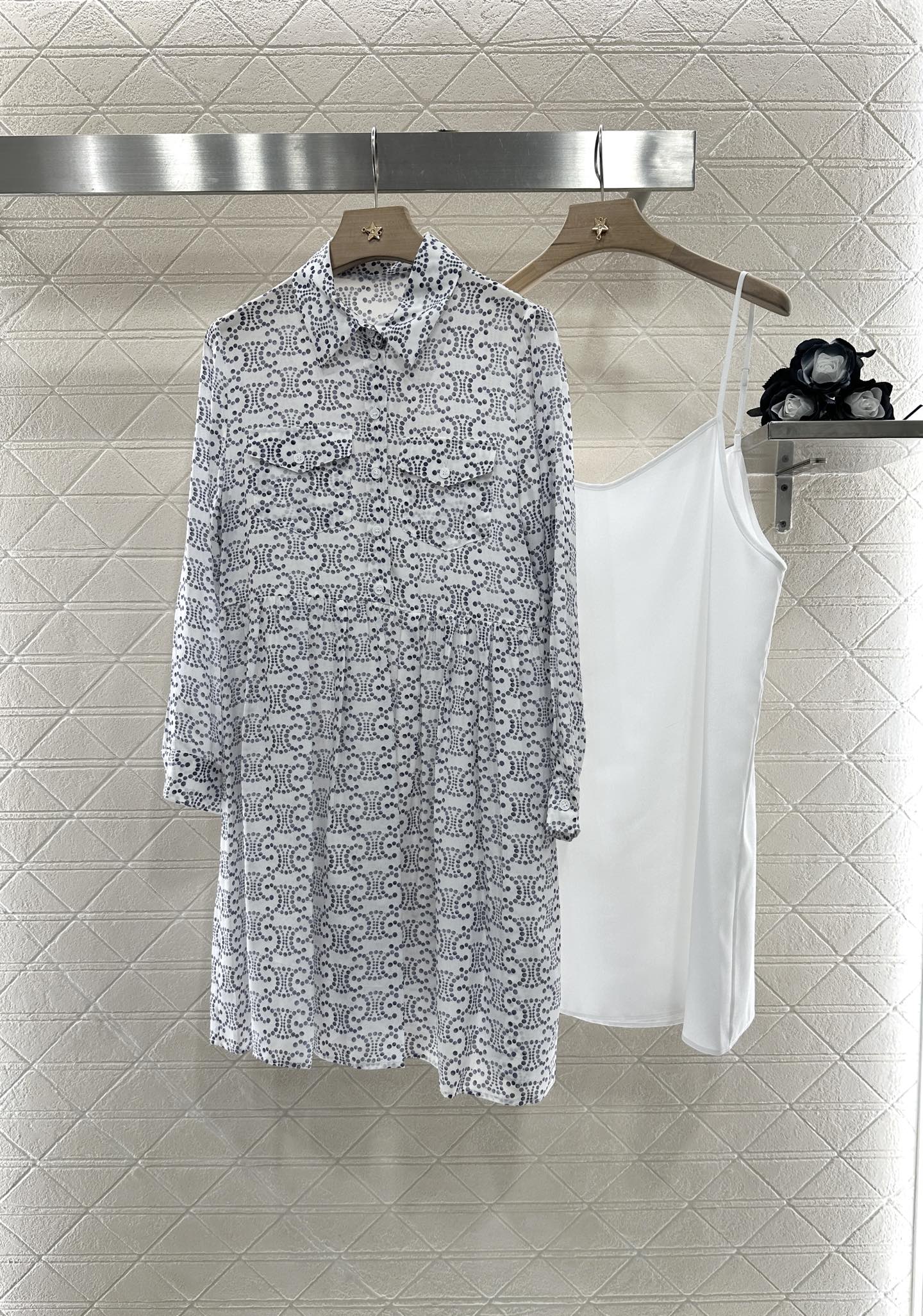 2025 new product Printed silk dress