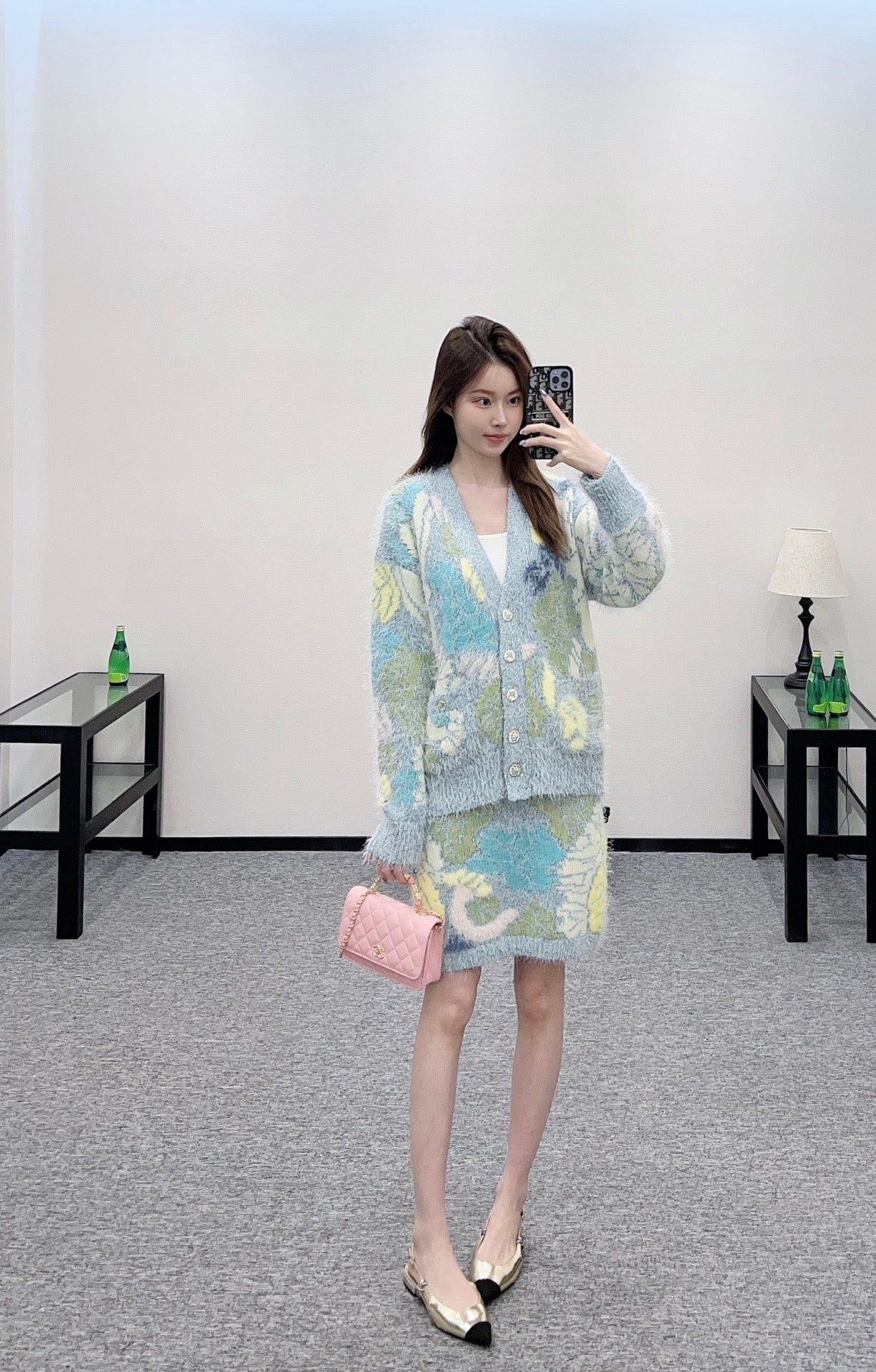 2025 new products Cardigan and skirt set