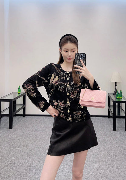 2025 new product Hot diamond knitted cardigan