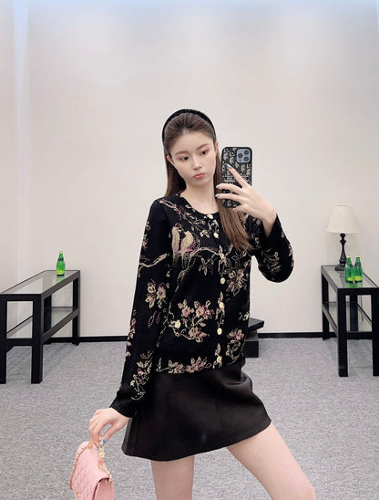 2025 new product Hot diamond knitted cardigan