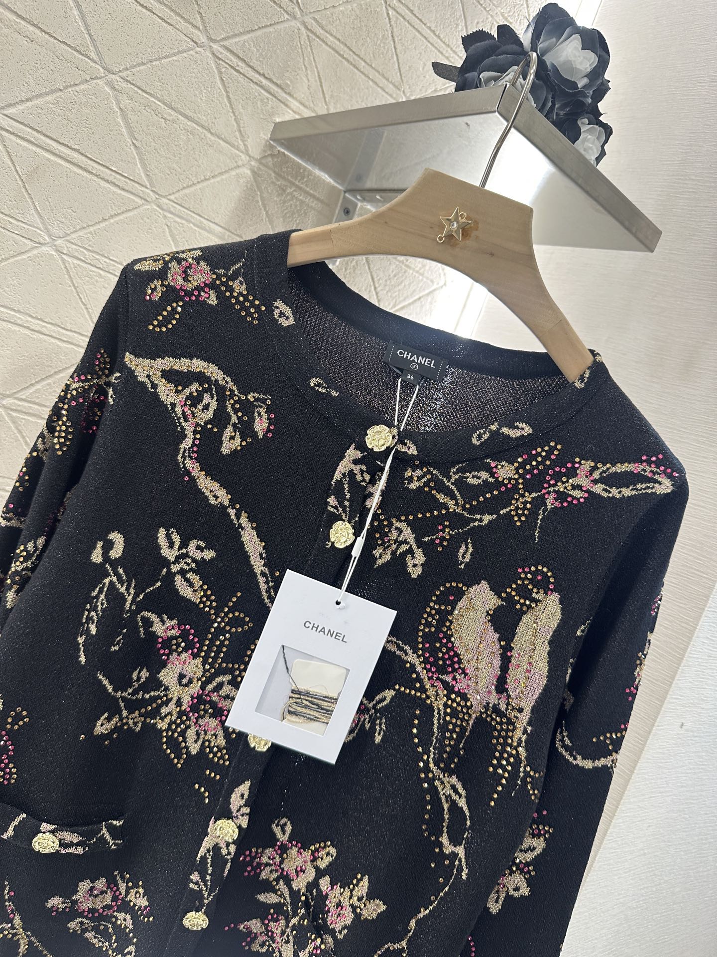 2025 new product Hot diamond knitted cardigan