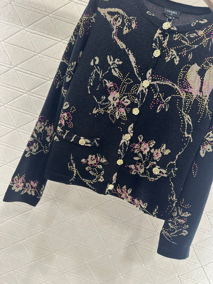 2025 new product Hot diamond knitted cardigan