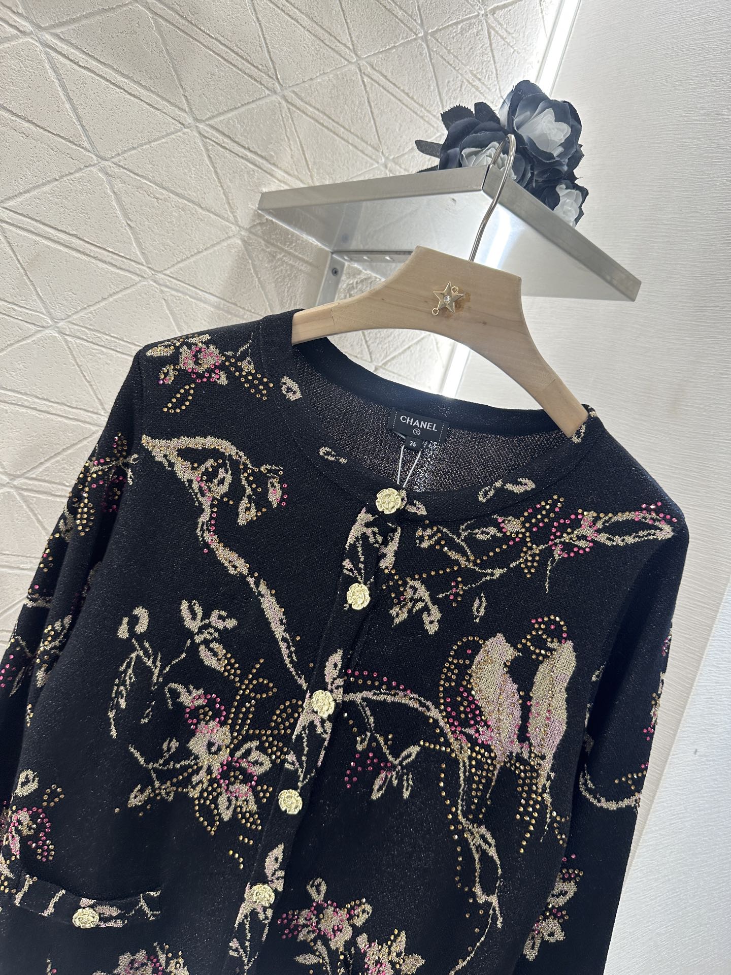 2025 new product Hot diamond knitted cardigan