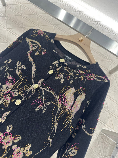 2025 new product Hot diamond knitted cardigan