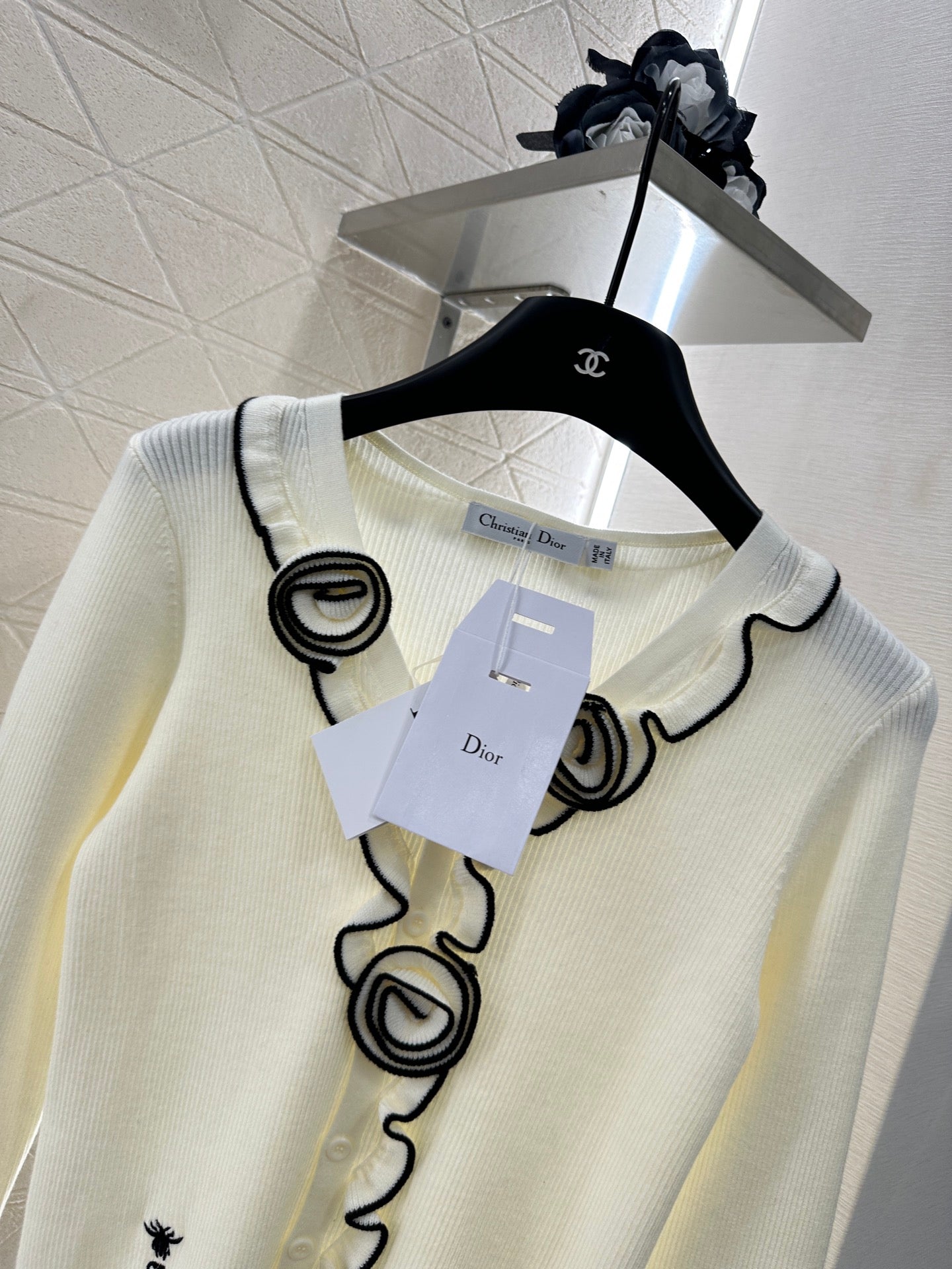 25 new product Flower knitted cardigan