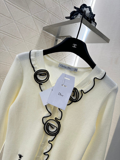 25 new product Flower knitted cardigan
