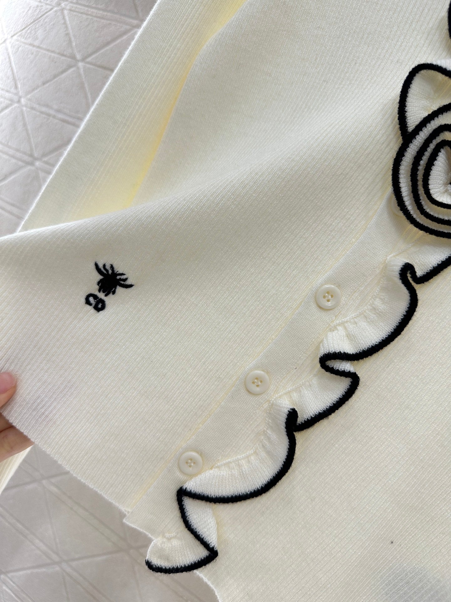 25 new product Flower knitted cardigan