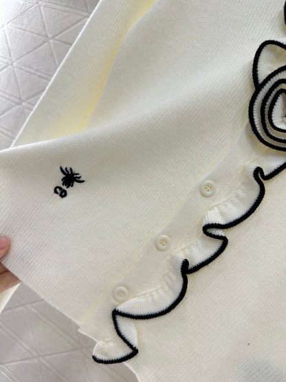 25 new product Flower knitted cardigan