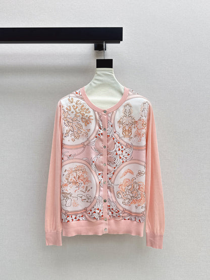 25fw printed cardigan