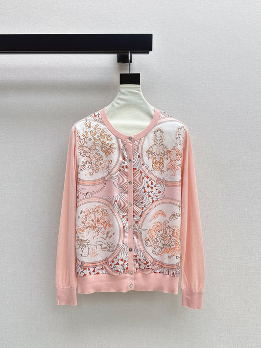 25fw printed cardigan