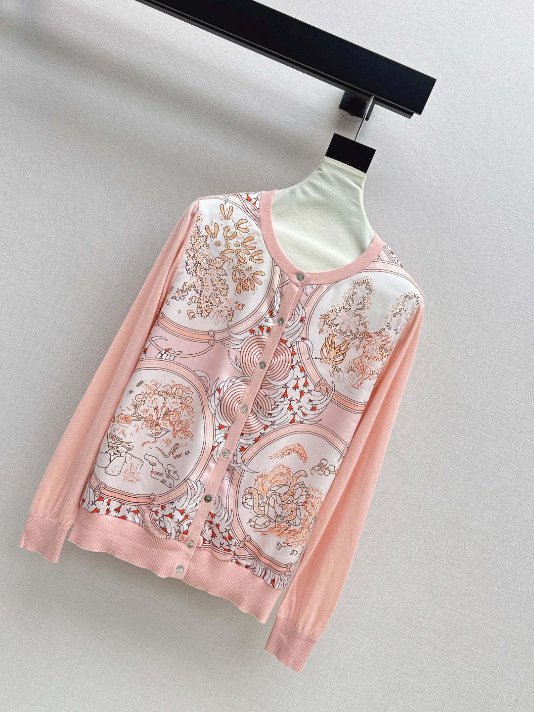 25fw printed cardigan