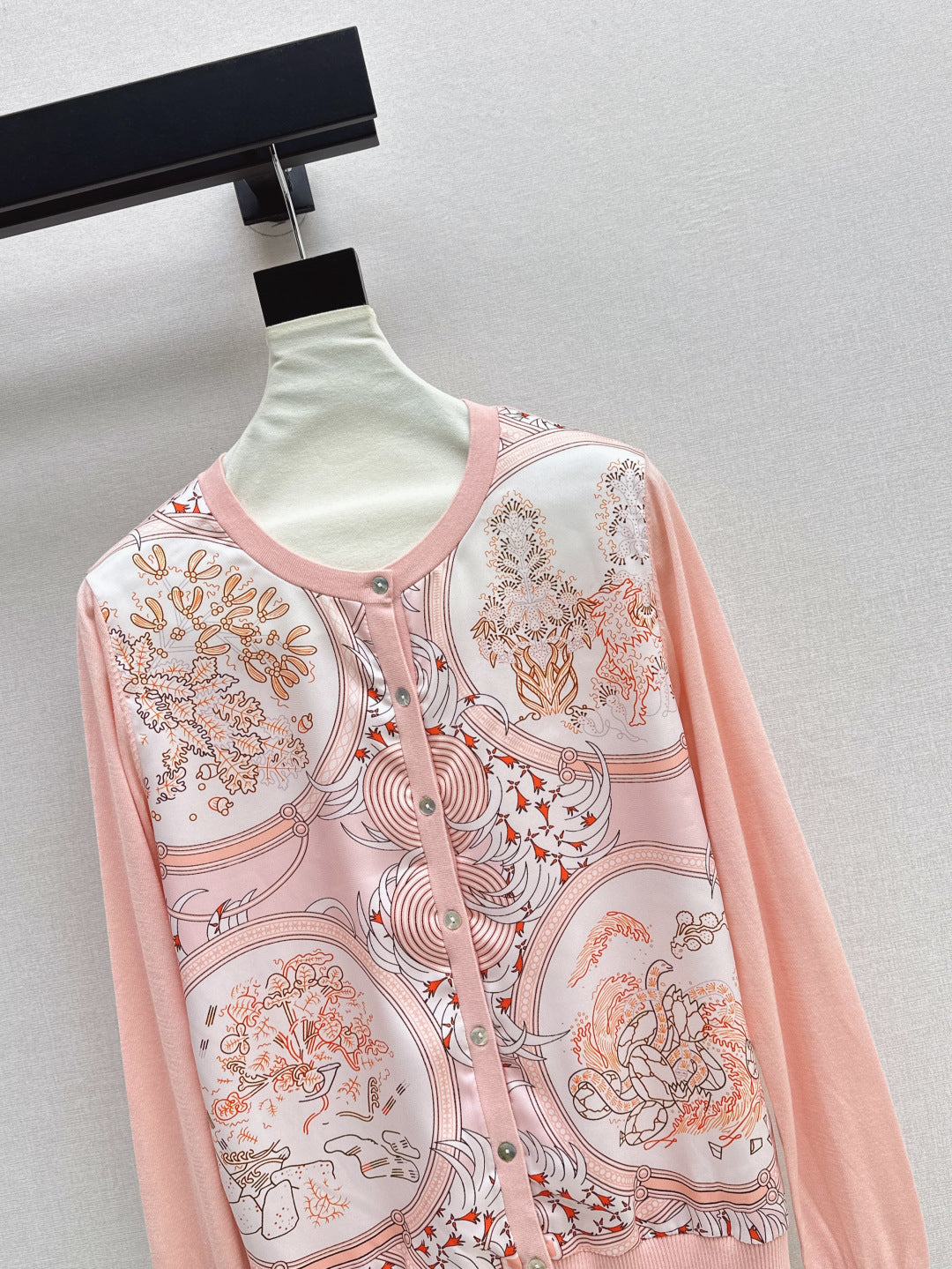 25fw printed cardigan