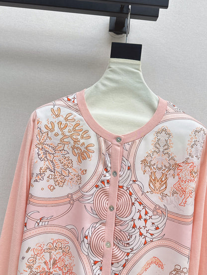 25fw printed cardigan