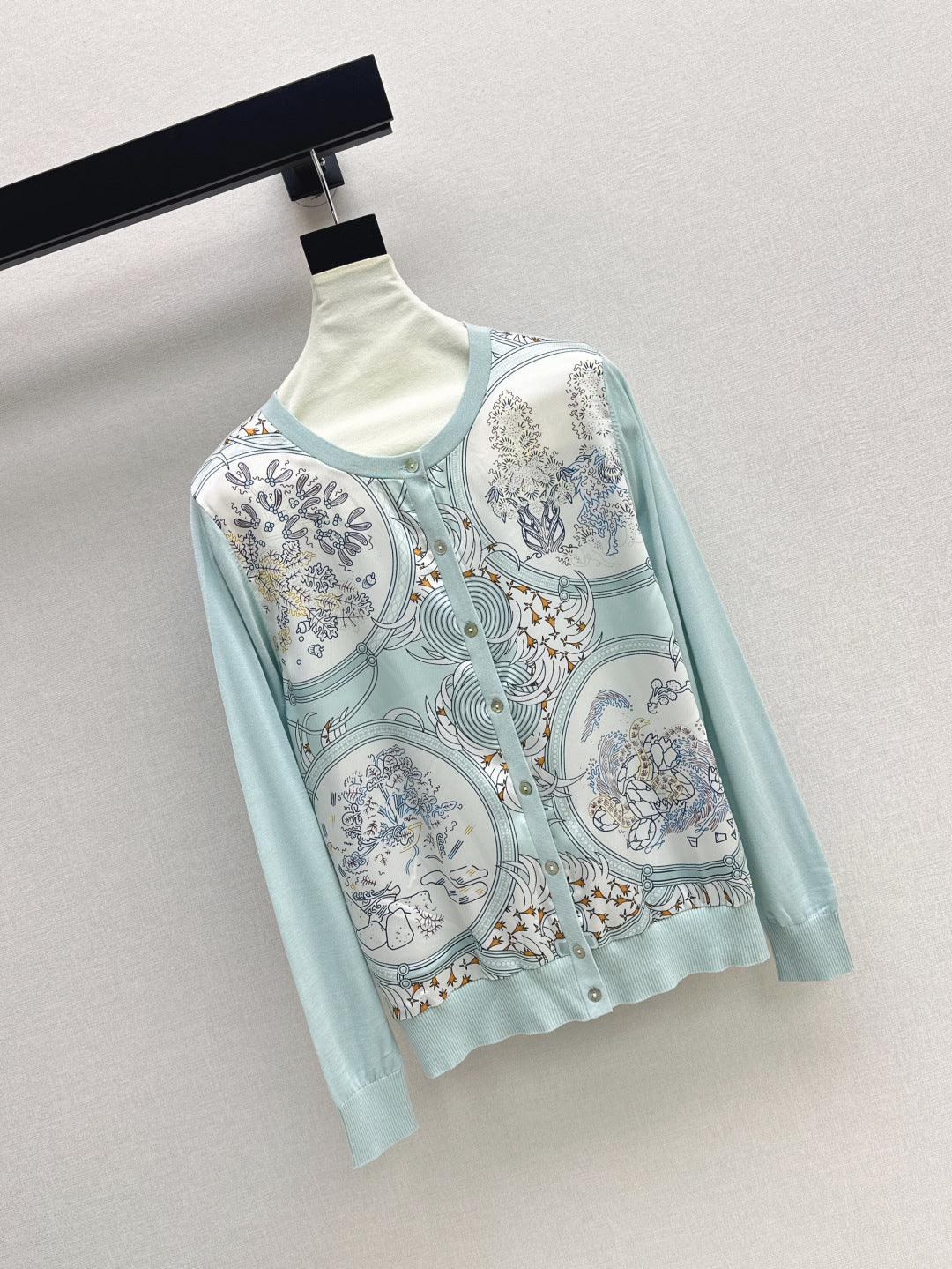 25fw printed cardigan