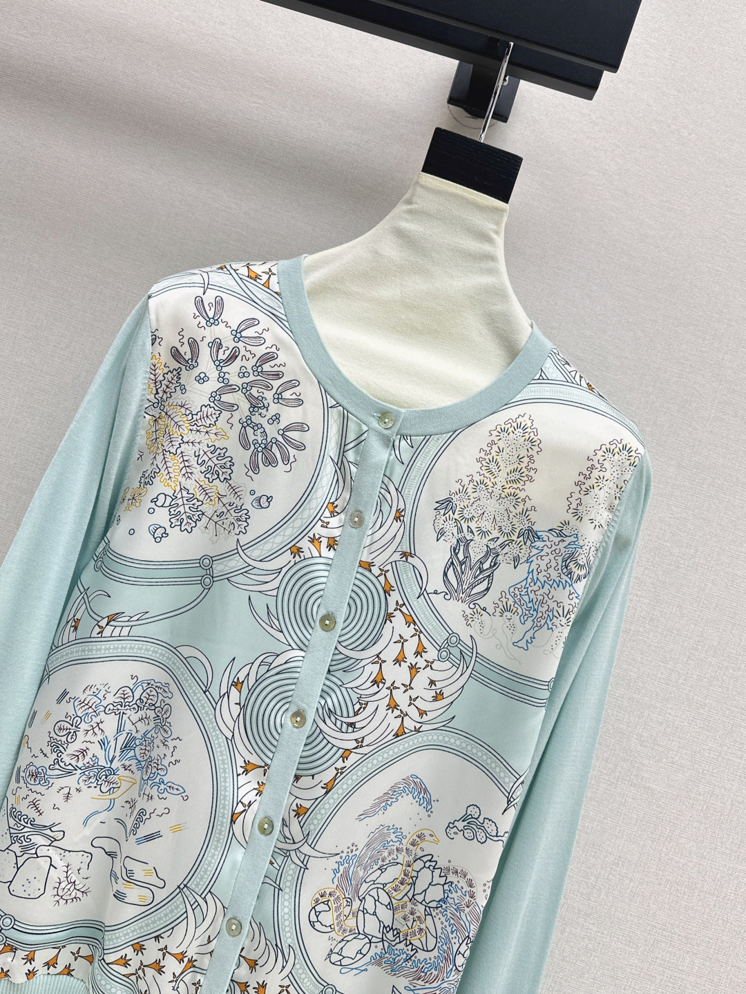 25fw printed cardigan