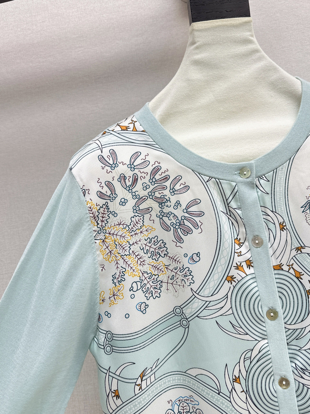 25fw printed cardigan