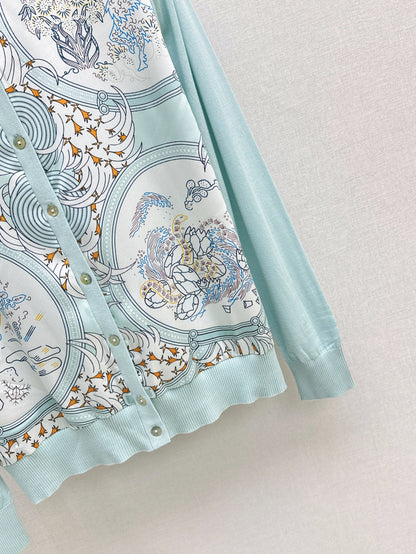 25fw printed cardigan