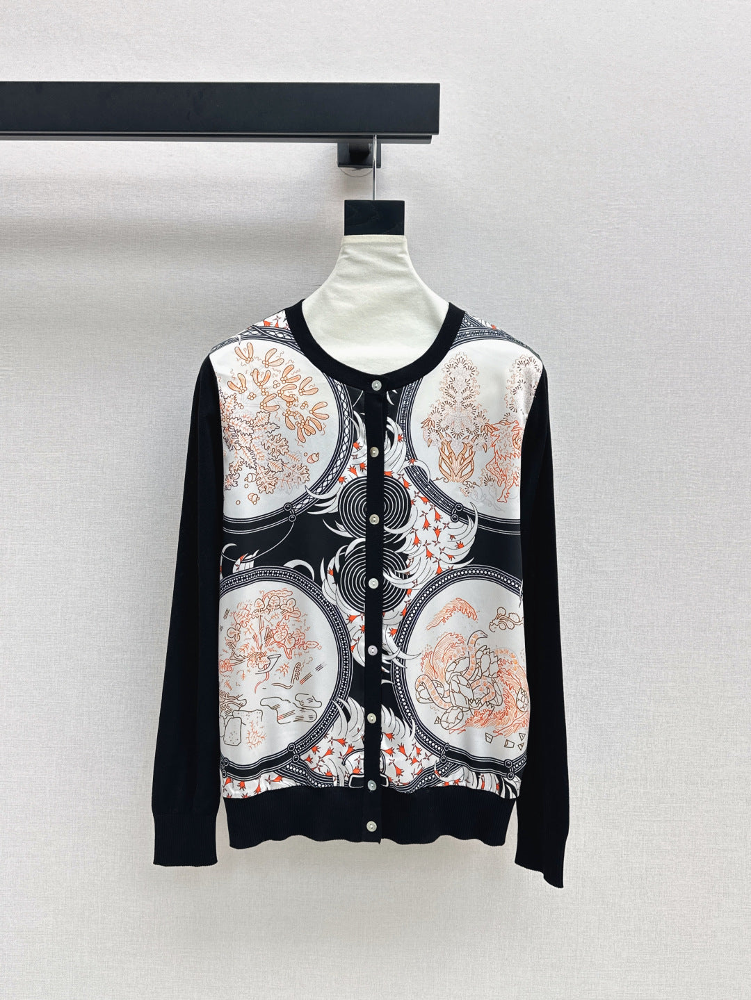 25fw printed cardigan