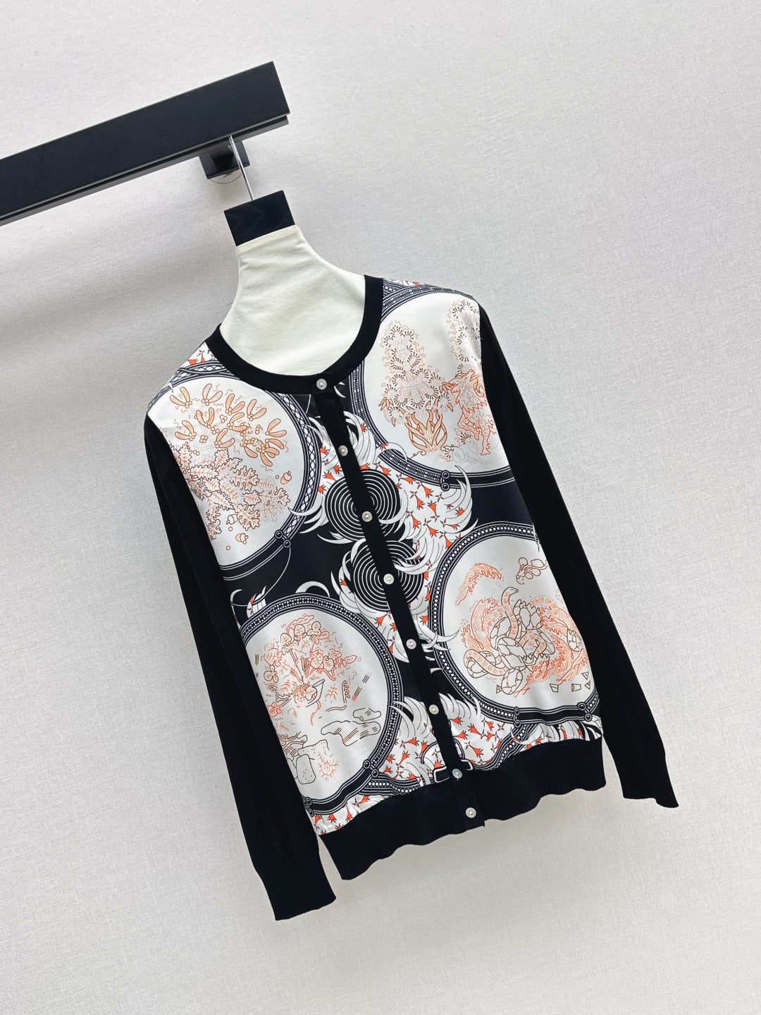 25fw printed cardigan