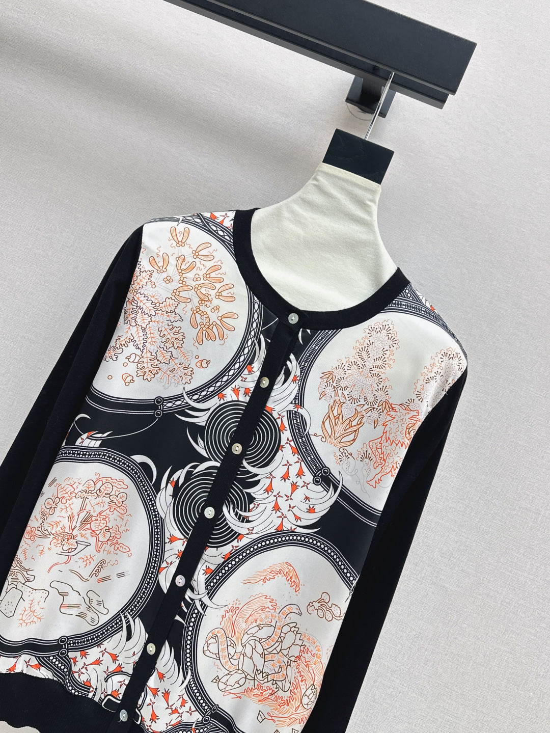 25fw printed cardigan