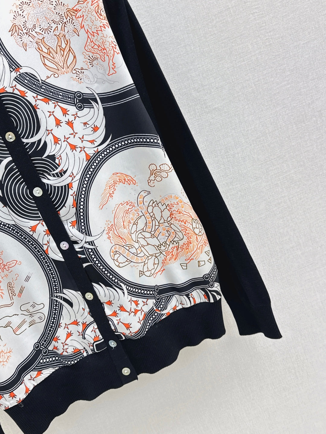 25fw printed cardigan