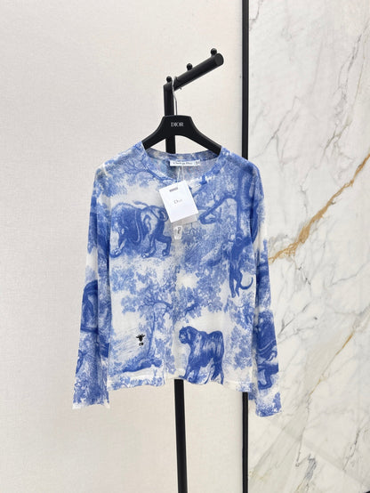 25fw printed knit shirt