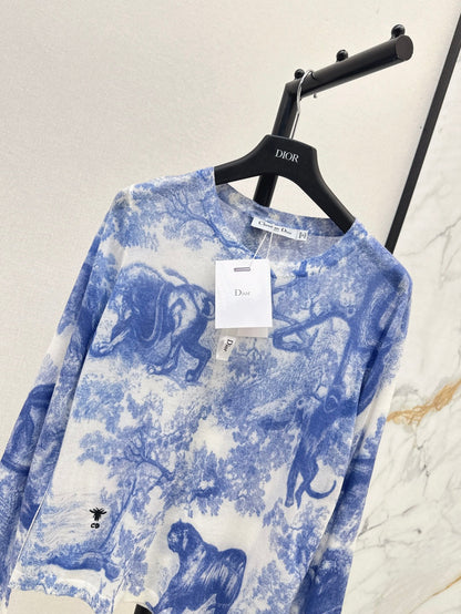 25fw printed knit shirt