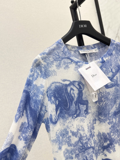 25fw printed knit shirt