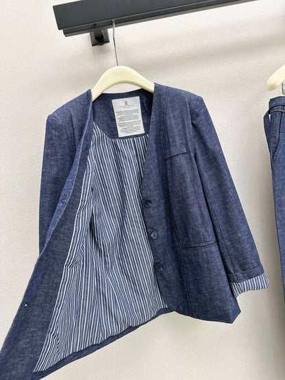 25fw denim blazer