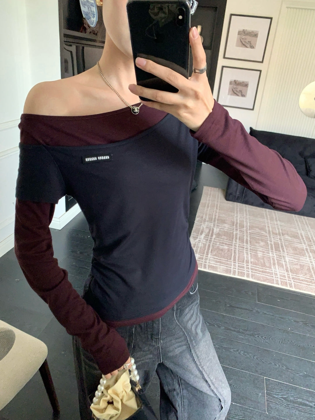 25fw off-shoulder shirt