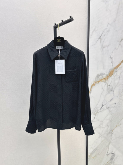 25fw jacquard silk shirt