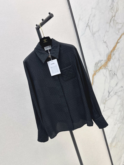 25fw jacquard silk shirt