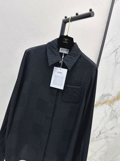 25fw jacquard silk shirt