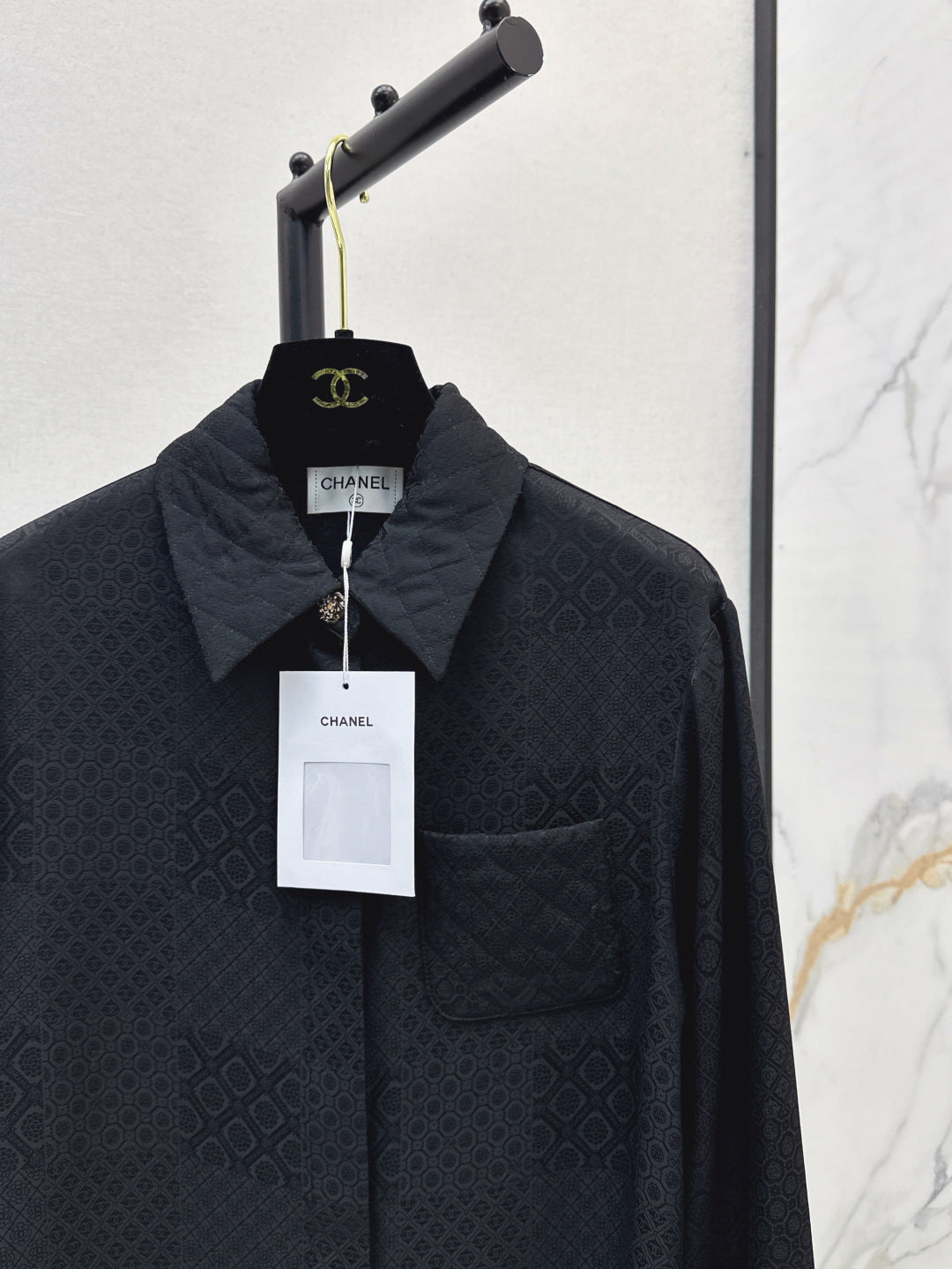 25fw jacquard silk shirt