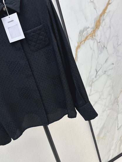 25fw jacquard silk shirt