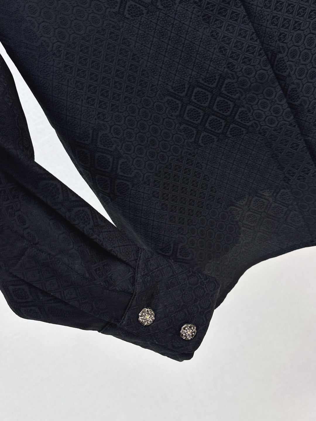 25fw jacquard silk shirt