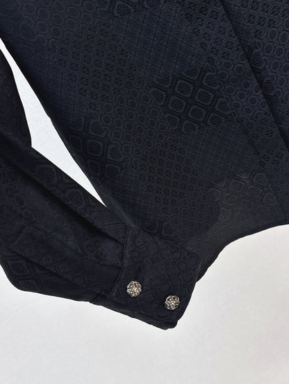 25fw jacquard silk shirt