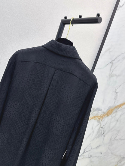 25fw jacquard silk shirt