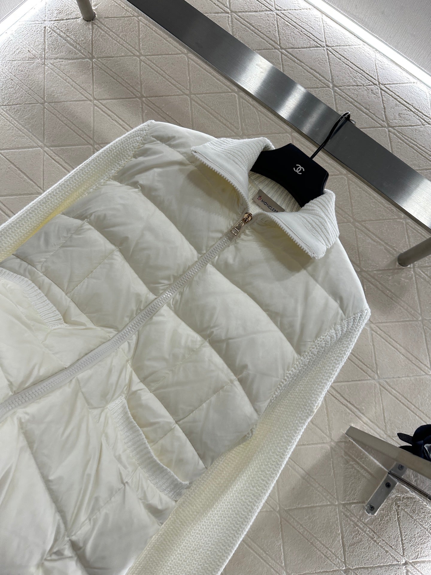 2025 Splicing method: stand up collar down jacket