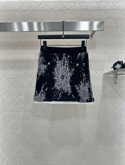 2025 New Arrival Hooded Sweatshirt and Skirt Set