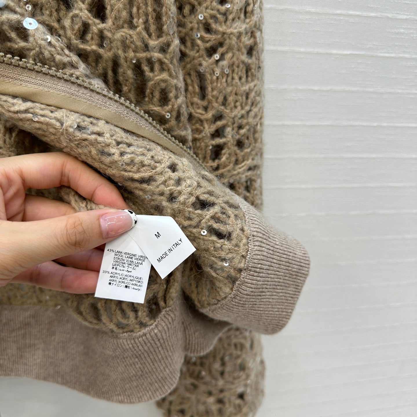 25fw embroidered cardigan