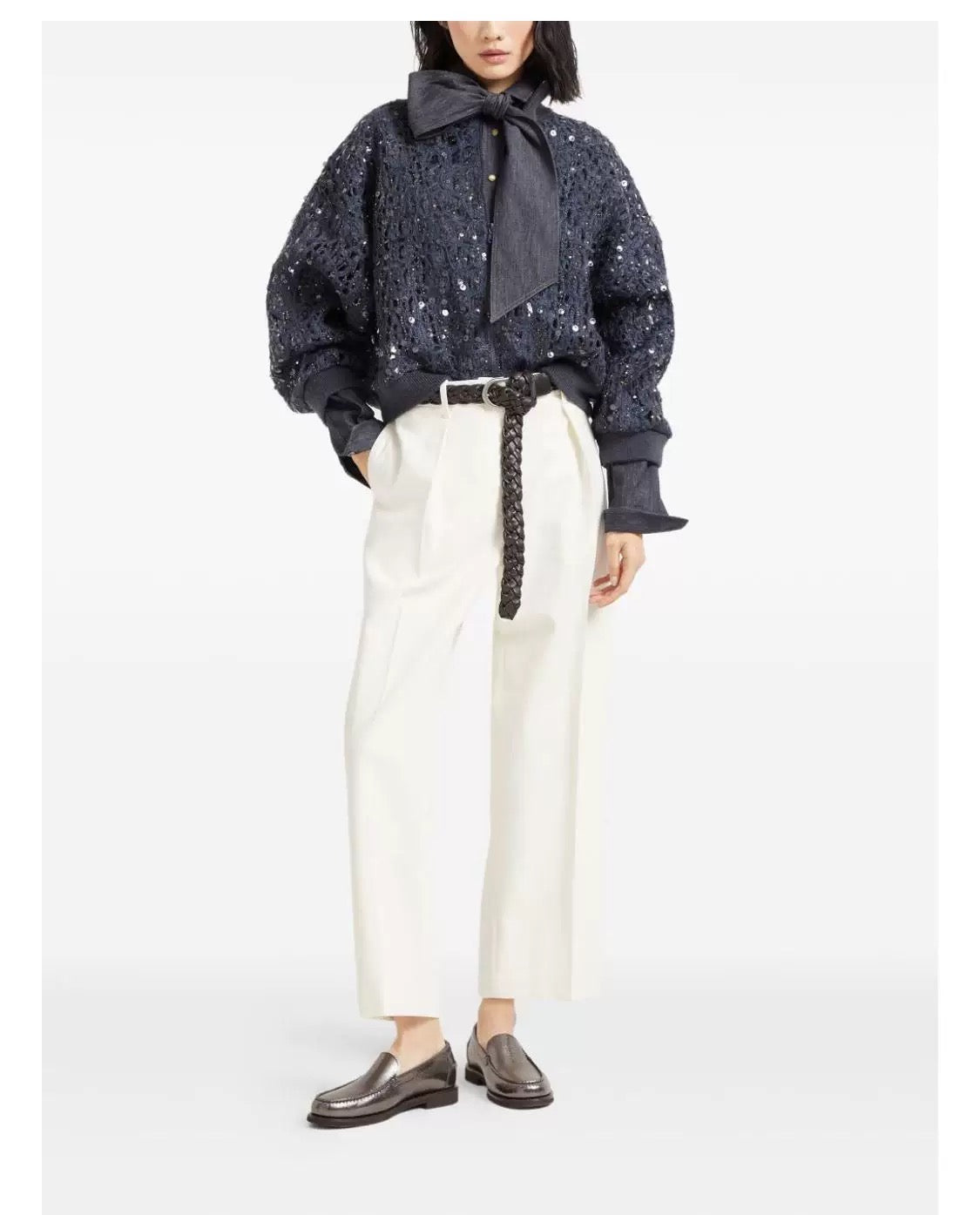 25fw embroidered cardigan