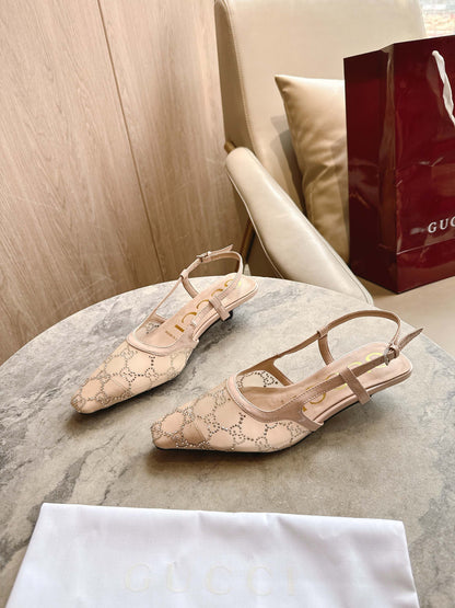 25fw  Mesh upper high heels