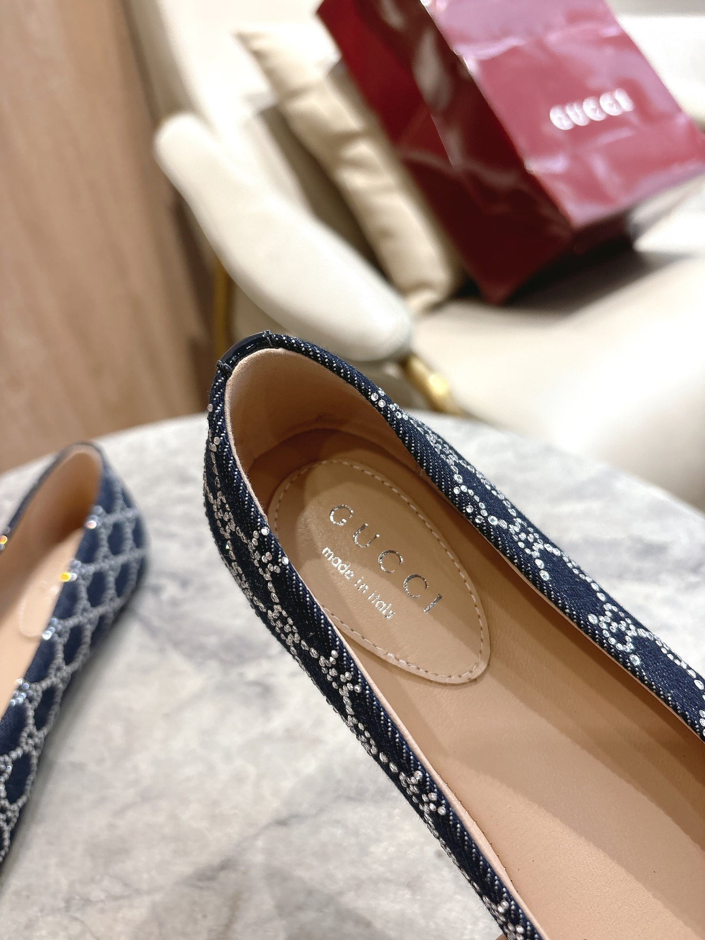 25fw Patent ballet flats