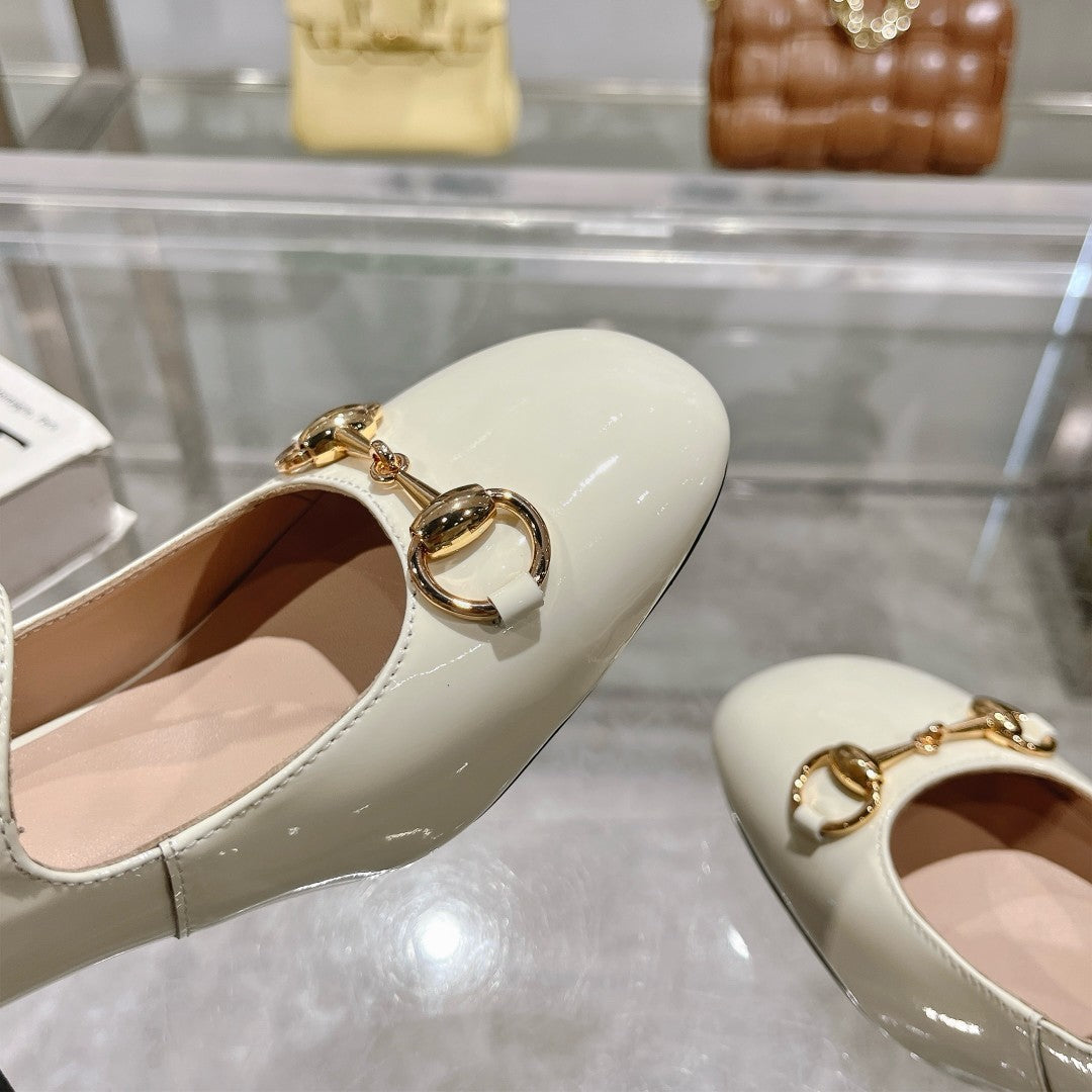 25fw Patent leather Mary Jane high heels (WHITE/PINK/BLACK/RED)