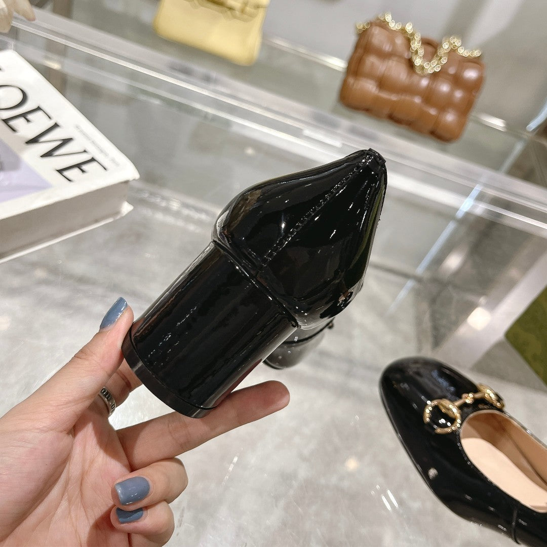 25fw Patent leather Mary Jane high heels (WHITE/PINK/BLACK/RED)