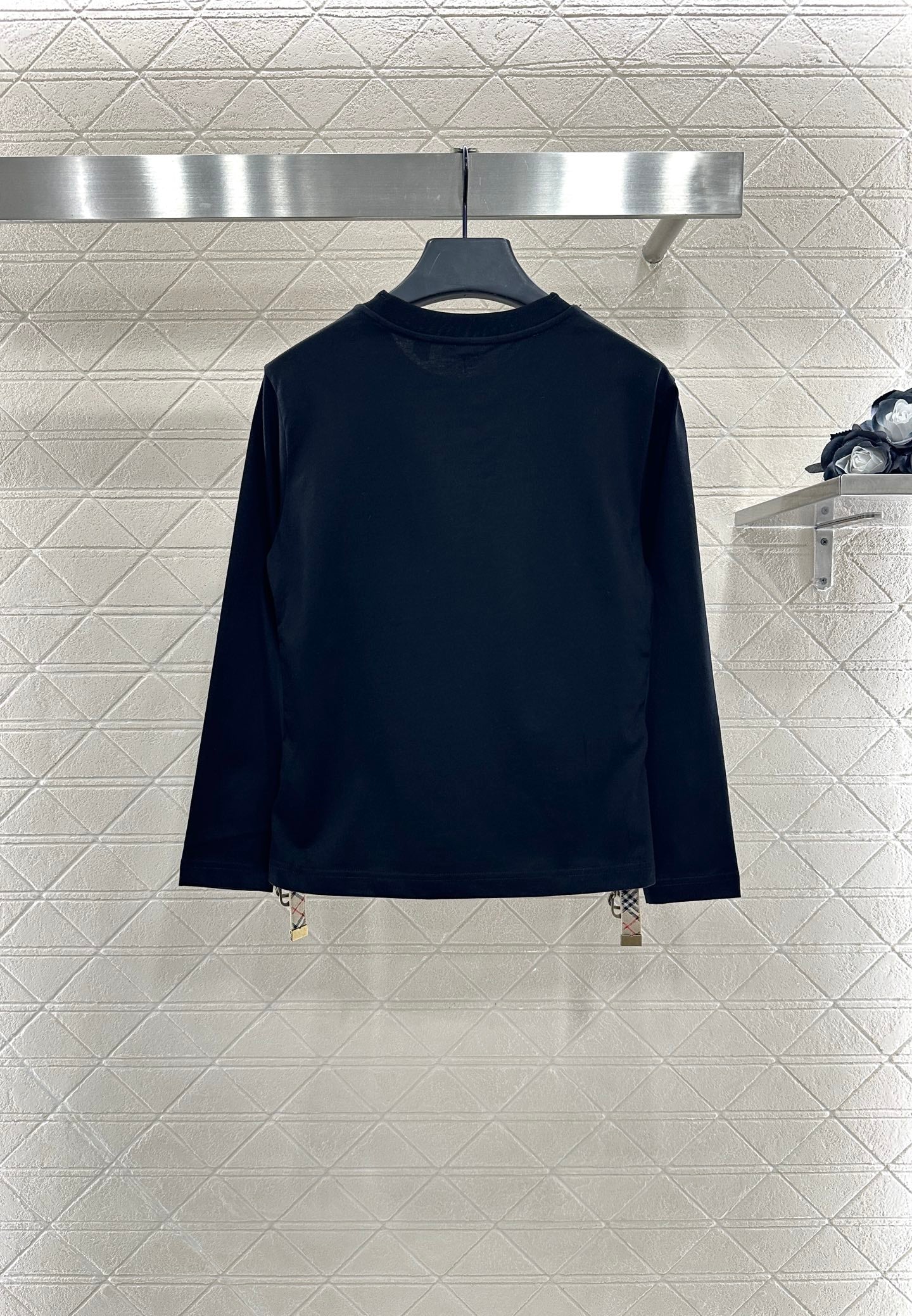 25fw Side-adjustable plaid long sleeves