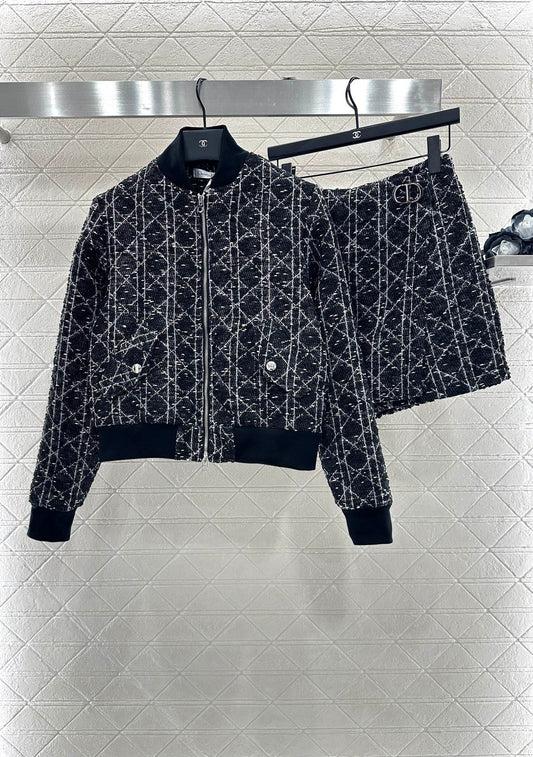 25fw Cannage coat and culottes set